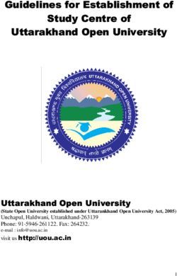 Guidelines for Establishment of Study Centre of Uttarakhand Open University