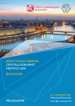 JOINT POLISH-GERMAN CRYSTALLOGRAPHIC MEETING 2020 JPGCM-2020 - POLISH CRYSTALLOGRAPHIC ASSOCIATION
