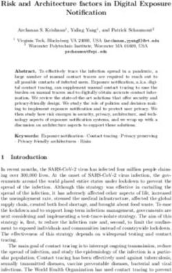 Risk and Architecture factors in Digital Exposure Notification