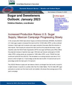 Sugar and Sweeteners Outlook: January 2023