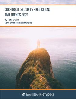 Corporate Security Predictions and Trends 2021 - By Pete O'Dell CEO, Swan Island Networks - Swan ...