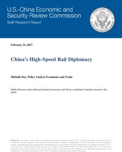 China's High-Speed Rail Diplomacy - February 21, 2017 - U.S.-China Economic ...