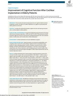 Improvement of Cognitive Function After Cochlear Implantation in Elderly Patients