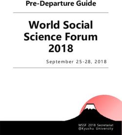 WORLD SOCIAL SCIENCE FORUM 2018 - PRE-DEPARTURE GUIDE - SEPTEMBER25-28, 2018
