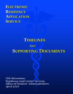TIMELINES SUPPORTING DOCUMENTS - ELECTRONIC RESIDENCY APPLICATION SERVICE