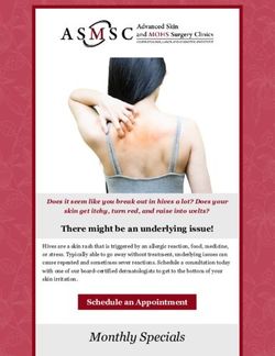 Monthly Specials There might be an underlying issue!