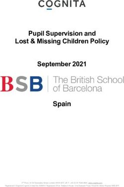 Pupil Supervision and Lost & Missing Children Policy September 2021 Spain