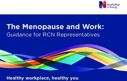 The Menopause and Work: Guidance for RCN Representatives - Healthy workplace, healthy you - Royal College of Nursing