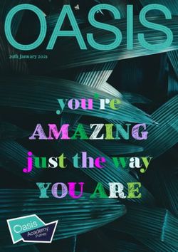 You're just the way AMAZING - 29th January 2021 OASIS - Oasis Academy Putney
