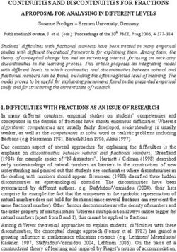CONTINUITIES AND DISCONTINUITIES FOR FRACTIONS