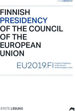 FINNISH PRESIDENCY OF THE COUNCIL OF THE EUROPEAN UNION - ERSTE LESUNG - # THE UBERSICHT - erste ...