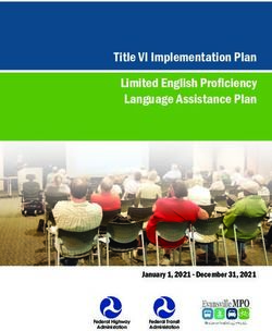 Title VI Implementation Plan Limited English Proficiency Language Assistance Plan - January 1, 2021 - December 31, 2021