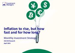 Inflation to rise, but how fast and for how long? - Monthly Investment Strategy AXA IM Research April 2021 - AXA ...