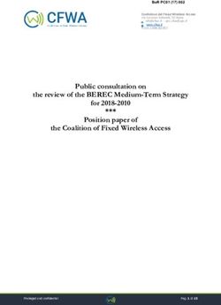 Public consultation on the review of the BEREC Medium-Term Strategy for 2018-2010 Position paper of the Coalition of Fixed Wireless Access