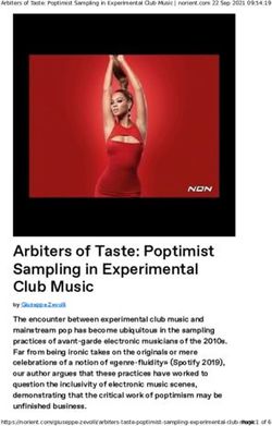 Arbiters of Taste: Poptimist Sampling in Experimental Club Music
