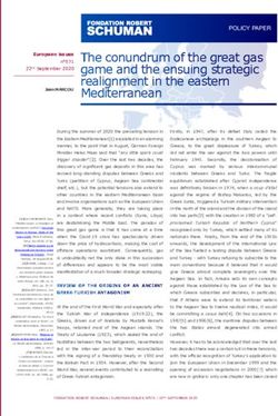 The conundrum of the great gas game and the ensuing strategic realignment in the eastern Mediterranean - La Fondation Robert Schuman