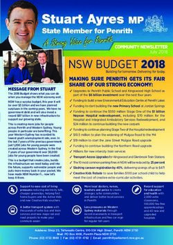 NSW BUDGET 2018 - Stuart Ayres MP, Member for Penrith