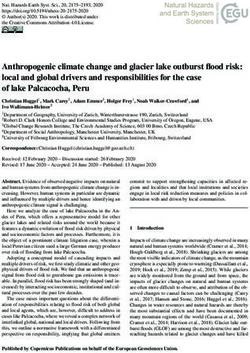 Anthropogenic climate change and glacier lake outburst flood risk: local and global drivers and responsibilities for the case of lake Palcacocha ...