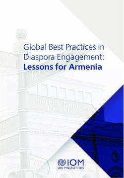 Global Best Practices in Diaspora Engagement: Lessons for Armenia - IOM Publications