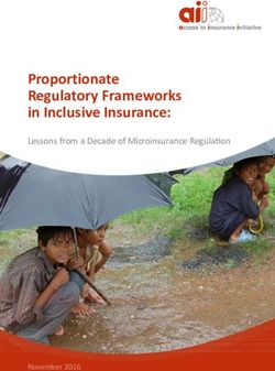 Proportionate Regulatory Frameworks in Inclusive Insurance: Lessons from a Decade of Microinsurance Regulation
