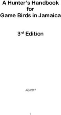 A Hunter's Handbook for Game Birds in Jamaica 3rd Edition - July 2017