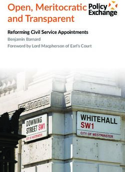 Open, Meritocratic and Transparent - Reforming Civil Service Appointments Benjamin Barnard Foreword by Lord Macpherson of Earl's Court - Policy ...