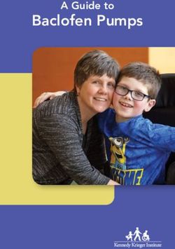 Baclofen Pumps A Guide to - Kennedy Krieger Institute
