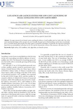 LATLAUNCH AIR-LAUNCH SYSTEM FOR LOW-COST LAUNCHING OF SMALL SATELLITES INTO LOW EARTH ORBIT