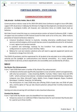 PORTFOLIO REPORTS - STATE COUNCIL COMMUNICATIONS REPORT - STATE COUNCIL COMMUNICATIONS ...