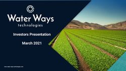 Investors Presentation March 2021 - www.water-ways-technologies.com - Water Ways Technologies