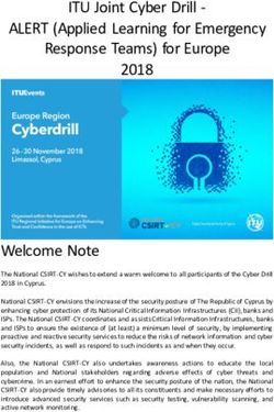 ITU Joint Cyber Drill - ALERT Applied Learning for Emergency Response Teams for Europe 2018 - ALERT Applied Learning for Emergency ...
