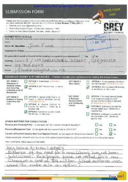 Submissions (Not speaking) LTP 2021-2031 - Grey ...