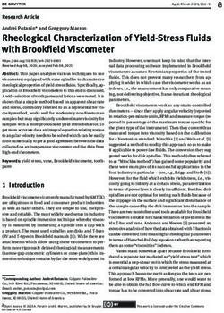 Rheological Characterization of Yield-Stress Fluids with Brookfield Viscometer