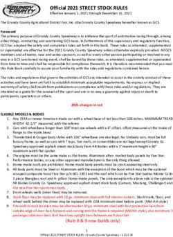 Official 2021 STREET STOCK RULES - Effective January 1, 2021 through ...