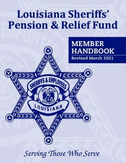 Louisiana Sheriffs' Pension & Relief Fund - MEMBER HANDBOOK Revised March 2021 - Louisiana Sheriffs ...