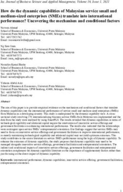 How do the dynamic capabilities of Malaysian service small and medium-sized enterprises (SMEs) translate into international performance? ...
