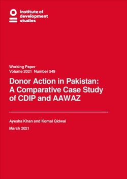 Donor Action in Pakistan: A Comparative Case Study of CDIP and AAWAZ - Working Paper Volume 2021 Number 549 - Ayesha Khan and Komal Qidwai March 2021