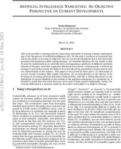 ARTIFICIAL INTELLIGENCE NARRATIVES: AN OBJECTIVE PERSPECTIVE ON CURRENT DEVELOPMENTS