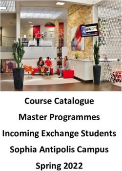 Course Catalogue Master Programmes Incoming Exchange Students Sophia Antipolis Campus Spring 2022 - SKEMA Business School