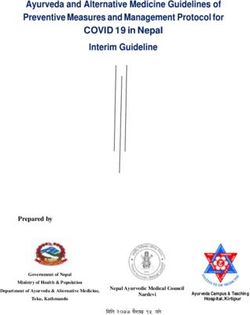 Ayurveda and Alternative Medicine Guidelines of Preventive Measures and Management Protocol for COVID 19 in Nepal Interim Guideline