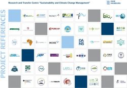 LIST OF PROJECTS Research and Transfer Centre "Sustainability and Climate Change Management"