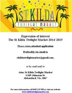 Expression of interest The St Kilda Twilight Market 2014/ 2015