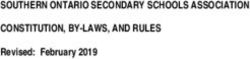 SOUTHERN ONTARIO SECONDARY SCHOOLS ASSOCIATION CONSTITUTION, BY-LAWS, AND RULES - Revised: February 2019