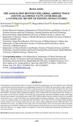 THE ASSOCIATION BETWEEN EPICARDIAL ADIPOSE TISSUE AND NON-ALCOHOLIC FATTY LIVER DISEASE: A SYSTEMATIC REVIEW OF EXISTING HUMAN STUDIES - PDF
