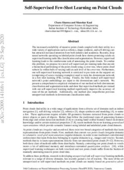 Self-Supervised Few-Shot Learning on Point Clouds - OpenReview