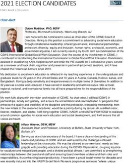 2021 ELECTION CANDIDATES - Council on Social Work ...