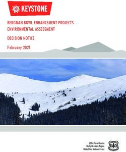 BERGMAN BOWL ENHANCEMENT PROJECTS ENVIRONMENTAL ASSESSMENT DECISION NOTICE - February 2021 - USDA Forest Service Rocky Mountain Region White River ...