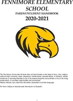 FENNIMORE ELEMENTARY SCHOOL 2020-2021