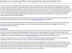 Distance Learning Plan Template for School Districts - ASU ...