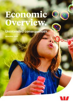 Economic Unintended consequences - November 2020 - Westpac